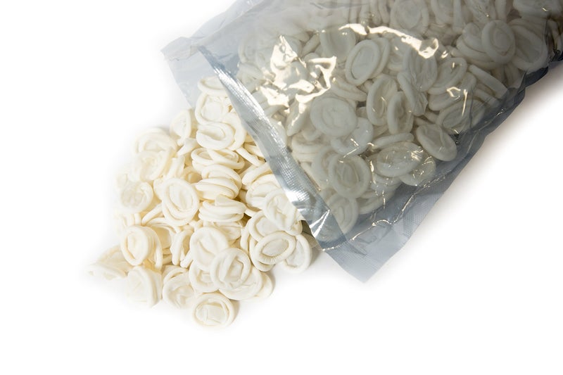 Bertech FCNS Nitrile ESD AntiStatic Finger Cots PowderFree 4 Mil Thick Small White Pack of 720